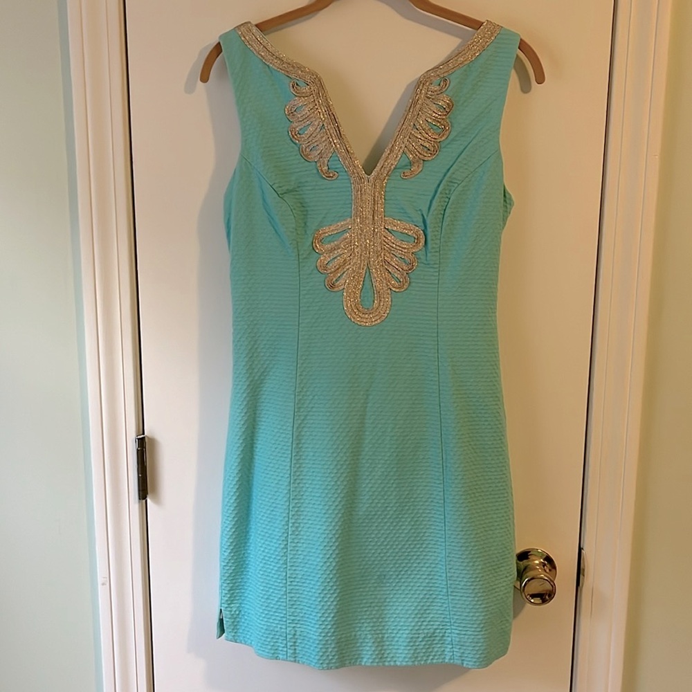 Lilly Pulitzer Janice dress turquoise size 2